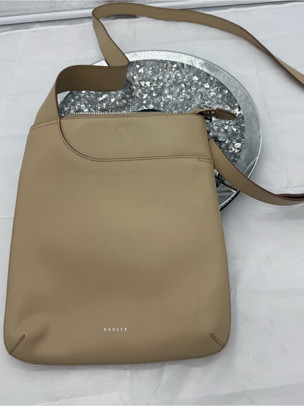 Radley London Pockets Medium Zip Top Crossbody Bag with curved front slip pocket